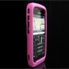 Soft Rubber Silicone Skin Cover Case for Nokia E71 - Hot Pink