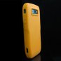 Soft Rubber Silicone Skin Cover Case for Nokia E71 - Orange Tangerine