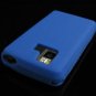 PREMIUM Matte Finish Textured Soft Rubber Silicone Case for LG Dare - Blue