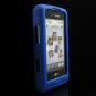 PREMIUM Matte Finish Textured Soft Rubber Silicone Case for LG Dare - Blue