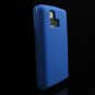 PREMIUM Matte Finish Textured Soft Rubber Silicone Case for LG Dare - Blue