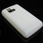 PREMIUM Matte Finish Textured Soft Rubber Silicone Case for LG Dare - Clear
