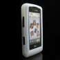 PREMIUM Matte Finish Textured Soft Rubber Silicone Case for LG Dare - Clear