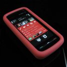 Soft Rubber Silicone Skin Cover Case for Nokia 5800 XpressMusic - Red