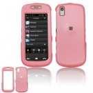 Hard Plastic Rubber Feel Cover Case for Samsung Instinct S30 - Baby Pink