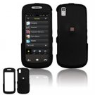 Hard Plastic Rubber Feel Cover Case for Samsung Instinct S30 - Black