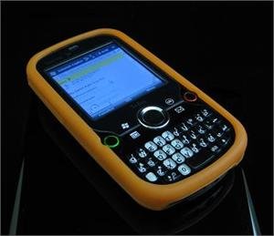 Full View Soft Silicone Skin Case for Palm Treo Pro 850 - Orange