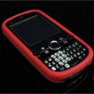 Full View Soft Silicone Skin Case for Palm Treo Pro 850 - Red