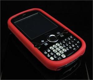 Full View Soft Silicone Skin Case for Palm Treo Pro 850 - Red