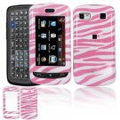 Hard Plastic Design Cover Case for LG Xenon GR500 (AT&T) - Pink / White Zebra