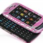 Hard Plastic Design Cover Case for Samsung Impression A877 (AT&T) - Hot Pink / Silver Zebra