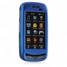 Hard Plastic Rubber Feel Cover Case for Samsung Impression A877 (AT&T) - Blue