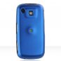 Hard Plastic Rubber Feel Cover Case for Samsung Impression A877 (AT&T) - Blue
