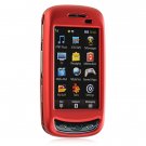 Hard Plastic Rubber Feel Cover Case for Samsung Impression A877 (AT&T) - Red
