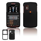 Hard Plastic Rubber Feel Cover Case for Samsung Magnet A257 (AT&T) - Black