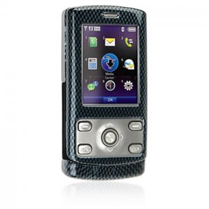 Hard Plastic Shield Protector Case for LG Decoy VX8610 Cell Phone - Carbon Fiber