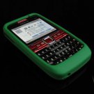 Soft Rubber Silicone Skin Cover Case for Nokia E63 - Green