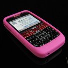 Soft Rubber Silicone Skin Cover Case for Nokia E63 - Hot Pink