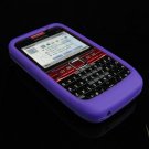 Soft Rubber Silicone Skin Cover Case for Nokia E63 - Purple