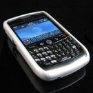 Hard Plastic Two Piece Rubber Feel Faceplates for Blackberry 8900 - Silver
