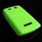 High Quality Premium Soft Rubber Silicone Cover Case for BlackBerry Storm - Lime Green