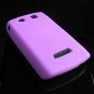 High Quality Premium Soft Rubber Silicone Cover Case for BlackBerry Storm - Light Purple
