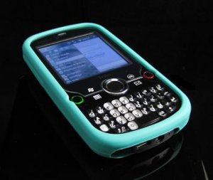 Full View Soft Silicone Skin Case for Palm Treo Pro 850 - Turquoise