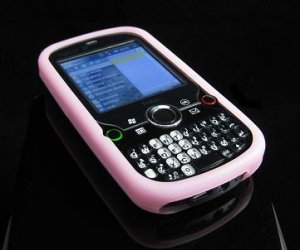 Full View Soft Silicone Skin Case for Palm Treo Pro 850 - Baby Pink