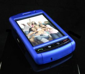 PREMIUM Hard Plastic Shield Cover Case for BlackBerry Storm 9500/9530 - Solid Blue