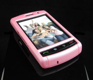 PREMIUM Hard Plastic Shield Cover Case for BlackBerry Storm 9500/9530 - Solid Pink