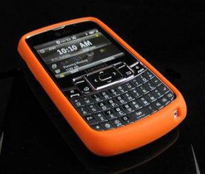 PREMIUM Soft Rubber Silicone Case for Samsung Jack i637 (AT&T) - Orange