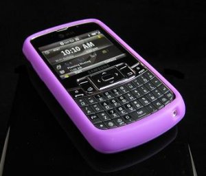 PREMIUM Soft Rubber Silicone Case for Samsung Jack i637 (AT&T) - Purple