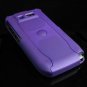 Hard Plastic Robotic Cover Case for Nokia E71 - Purple