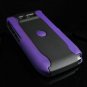 Hard Plastic Robotic Cover Case for Nokia E71 - Purple / Black