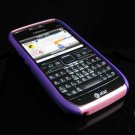 Hard Plastic Robotic Cover Case for Nokia E71 - Purple / Pink