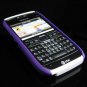 Hard Plastic Robotic Cover Case for Nokia E71 - Purple / White