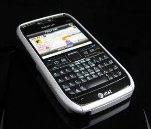 Hard Plastic Robotic Cover Case for Nokia E71 - Silver