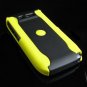 Hard Plastic Robotic Cover Case for Nokia E71 - Yellow / Black