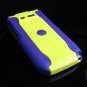 Hard Plastic Robotic Cover Case for Nokia E71 - Yellow / Purple