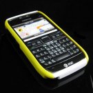 Hard Plastic Robotic Cover Case for Nokia E71 - Yellow / White