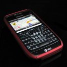 Hard Plastic Robotic Cover Case for Nokia E71 - Burgundy