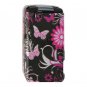 Hard Plastic Design Cover Case for Motorola Stature i9 - Pink Butterfly