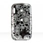 Hard Plastic Design Cover Case for Palm Treo Pro 850 - Black Skulls