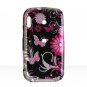 Hard Plastic Design Cover Case for Palm Treo Pro 850 - Pink Butterfly