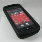 Soft Rubber Silicone Skin Cover Case for Nokia 5800 XpressMusic - Black
