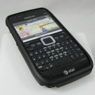 Hard Plastic Robotic Cover Case for Nokia E71 - Black