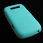 Soft Rubber Silicone Skin Cover Case for BlackBerry Curve (JAVELIN) 8900 - Turquoise
