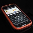 Hard Plastic Robotic Cover Case for Nokia E71 - Orange