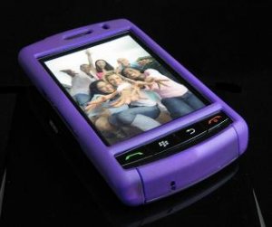 PREMIUM Hard Plastic Shield Cover Case for BlackBerry Storm 9500/9530 - Solid Purple