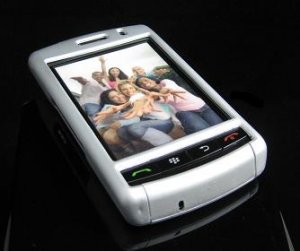 PREMIUM Hard Plastic Shield Cover Case for BlackBerry Storm 9500/9530 - Solid Silver
